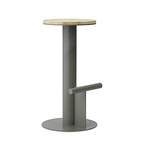 Normann Copenhagen Pole barkruk-Zithoogte 75 cm-Grey