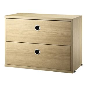 String Chest with Drawers ladekast-58x30x42 cm-Oak