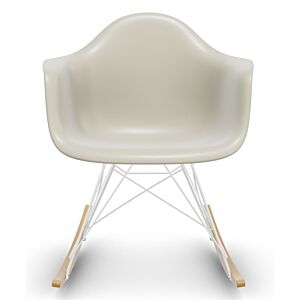 Vitra Eames RAR schommelstoel met wit onderstel-Pebble-Esdoorn goud