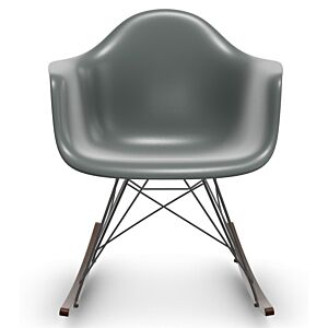 Vitra Eames RAR schommelstoel met zwart onderstel-Graniet grijs-Esdoorn donker