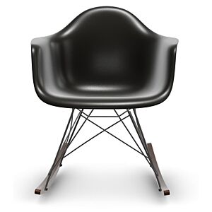 Vitra Eames RAR schommelstoel met zwart onderstel-Diepzwart-Esdoorn donker