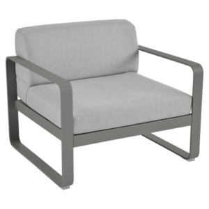 Fermob Bellevie fauteuil met flannel grey zitkussen-Rosemary