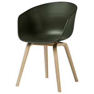HAY About a Chair AAC22 stoel eiken onderstel Groen OUTLET