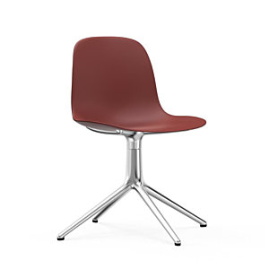 Normann Copenhagen Form Swivel stoel aluminium onderstel-Red