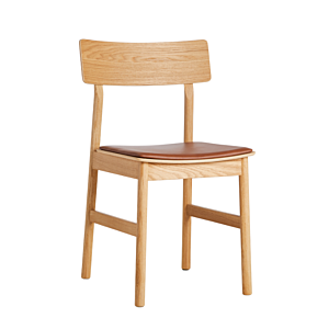WOUD Pause Dining Chair stoel-Cognac