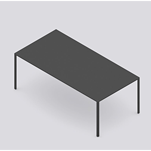 HAY New Order tafel-Charcoal-200x100 cm