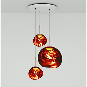 Tom Dixon Melt Trio LED hanglamp-Koper