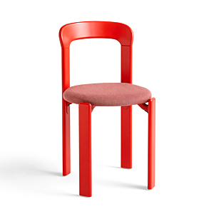 HAY Rey Upholstery stoel-Scarlet Red - Steelcut Trio 636