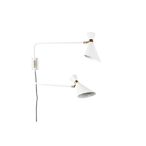 Zuiver Shady Double wandlamp-Wit