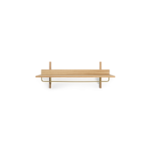 Ferm Living Sector Rack Shelf wandplank-Oak/Brass