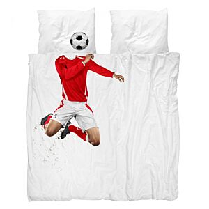 Snurk Soccer Champ rood dekbedovertrek-240x200/220 cm