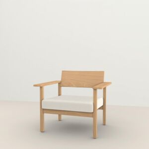 Studio HENK Base Lounge chair-Multibeige 9995-Hardwax oil light