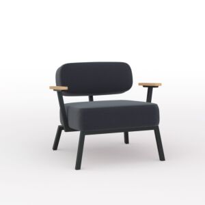Studio HENK Ode Lounge Armchair zwart frame-Hallingdal 65-190
