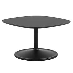 muuto Soft salontafel-70x70x42 cm-Black Nano / Black