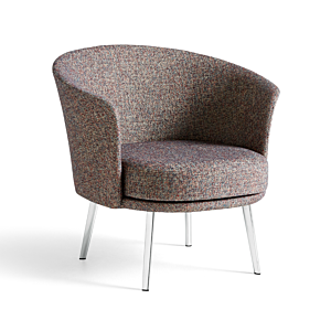 HAY Dorso lounge stoel chromed onderstel-Swarm Multi Colour