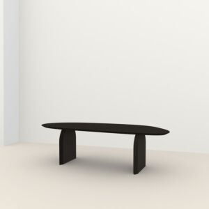 Studio HENK Amoeba tafel-200x100 cm-Zwarte lak