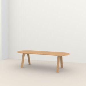 Studio HENK Legno Flat Oval tafel 4 cm