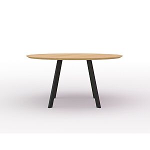 Studio HENK New Co Quadpod XL tafel zwart frame 3 cm-Hardwax oil natural