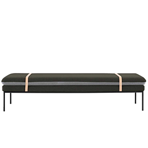Ferm Living Turn Daybed bank naturel band-D. Green/L. Grey