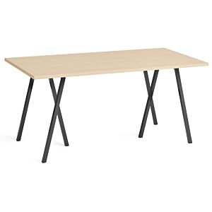 HAY Loop stand tafel-160x77.5 cm-Black - Oak