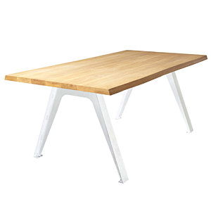 vanHarte Sparrow tafel-220x90 cm-Onderstel wit