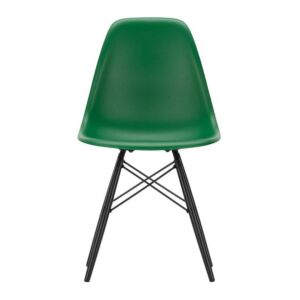 Vitra Eames DSW stoel met zwart esdoorn onderstel-Emerald