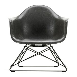 Vitra Eames LAR Fiberglass loungestoel met zwart onderstel-Elephant Hide Grey