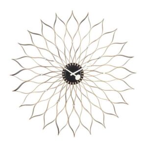 Vitra Sunflower klok-Zwart/Messing