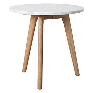 Zuiver White Stone tafel-40x40 cm (∅ x H)