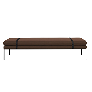Ferm Living Turn Daybed bank Fiord zwarte band-1350 Rust