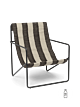 Ferm Living Desert zwart fauteuil-Off-white/Chocolate