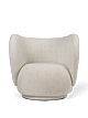 Ferm Living Rico Swivel fauteuil-Soft Bouclé - Offwhite