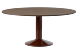 Muuto Midst tafel-Dark Oiled Oak/Dark Red-∅ 160 cm