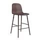 Normann Copenhagen Form Bar Chair barkruk stalen onderstel -Brown-Zithoogte 65 cm