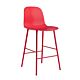 Normann Copenhagen Form Bar Chair barkruk stalen onderstel -Bright Red-Zithoogte 65 cm