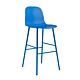Normann Copenhagen Form Bar Chair barkruk stalen onderstel -Bright Blue -Zithoogte 75 cm