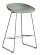 HAY About a Stool AAS38 barkruk RVS onderstel-Zithoogte 65 cm-Fall Green