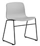 HAY About a Chair AAC08 zwart onderstel stoel- Concrete Grey