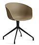 HAY About a Chair AAC20 zwart onderstel stoel-Clay