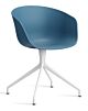 HAY About a Chair AAC20 wit onderstel stoel-Azure blue