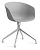 HAY About a Chair AAC20 chroom onderstel stoel- Concrete Grey