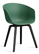 HAY About a Chair AAC22 stoel zwart onderstel- Teal Green