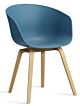 HAY About a Chair AAC22 stoel mat gelakt onderstel- Azure Blue