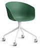HAY About a Chair AAC24 bureaustoel - Wit onderstel-Teal Green