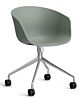 HAY About a Chair AAC24 bureaustoel - Chrome onderstel-Fall Green