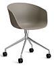 HAY About a Chair AAC24 bureaustoel - Chrome onderstel-Khaki