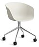 HAY About a Chair AAC24 bureaustoel - Chrome onderstel-Melange Cream