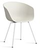 HAY About a Chair AAC26 - wit onderstel-Melange Cream