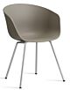 HAY About a Chair AAC26 - chrome onderstel-Khaki