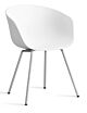 HAY About a Chair AAC26 - chrome onderstel-White